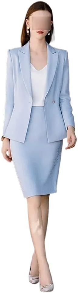 Petite Suit Two Piece Suit Senior Sense Women's Career Formal Waisted Casual Sleeve Dresses