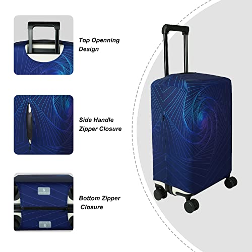 Explore Land Travel Luggage Cover Suitcase Protector Fits 18-22 Inch Case (Gyrotropic, S) - Thumbnail 3