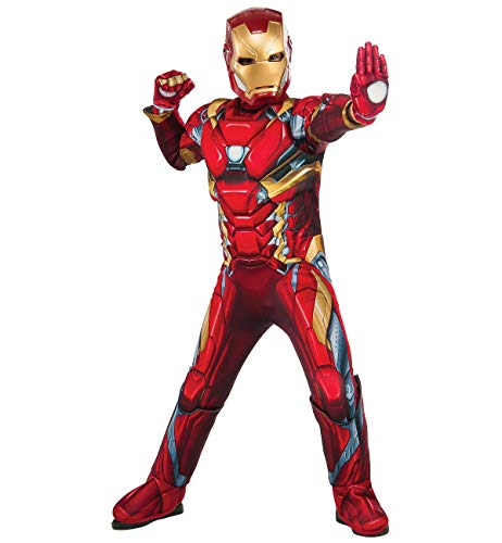Rubie's Boys Deluxe Iron Man Costume, Red, Small (Small)