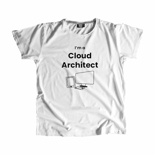T-shirt Cloud Architect blanc unisexe vêtement tech et ingénieur
