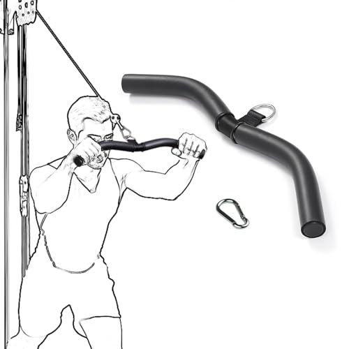 Barre de musculation en acier noir texturé 40 cm de haute résistance