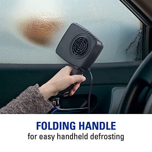 SubZero 12650 12V Portable Window Defroster for Car, Truck, SUV, Jeep, 2 in 1 Fast Car Heater and Defogger with Plug in Cigarette Lighter, Black - Thumbnail 2