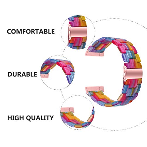 UKCOCO Pulseira de Relógio de Resina de Liberação Rápida Substituições de Pulseira de Relógio Inteli