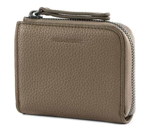 Coin purse FREDsBRUDER Lanbe en cuir souple feather grey