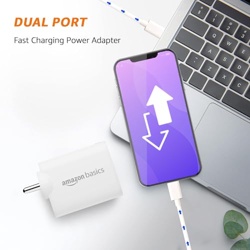 Image of amazon basics 65W Type C Port Charger | Speed Technology | Laptop & Mobile Charging Support | GaN Technology