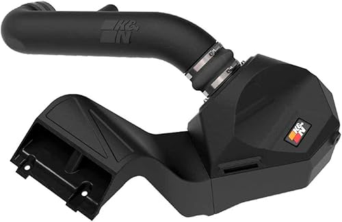 K&N Kit de admisión de aire frío alto rendimiento, aumento de caballos de fuerza compatible con Ford F150 2021, 63-2616