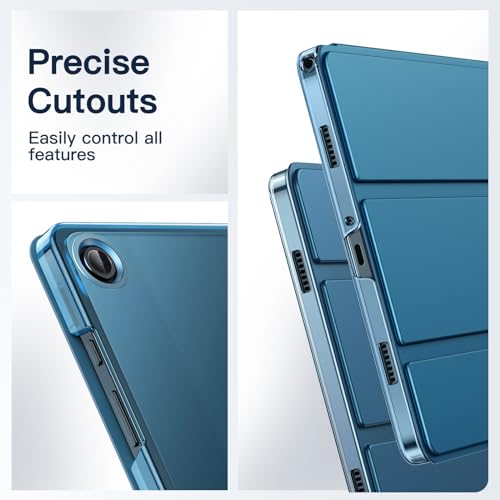 Image of JETech Cover Case for Samsung Galaxy Tab A9+ / A9 Plus 11-Inch 2023, Slim Translucent Back Tri-Fold Folio Stand Protective Tablet Cover, Auto Wake /Sleep (Teal)