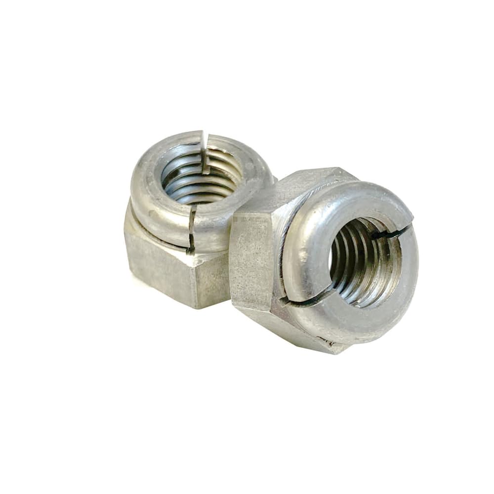 2x M5 AEROTIGHT ALL-METAL LOCKING NUTS A2 STAINLESS STEEL APPLICABLE TO EXHAUST MANIFOLDS