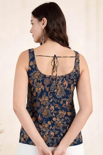 Image of Pinkmint Women Kurti Tops | Sleeveless Printed Kurti for Women | Cotton Blend Short Kurta Tops | Casual, Office Wear, College & Summer Tunic Tops for Women | Pack of 2