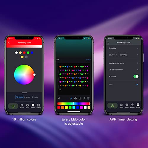 Zuukoo Smart Outdoor String Lights,50Ft Sync With Music Led Rgb Patio Lights,Color Changing App Control With 25 Dimmable Bulbs, Accent Light G45 Waterproof For Garden,Cafe,Backyard,Christmas,Party #TOP1