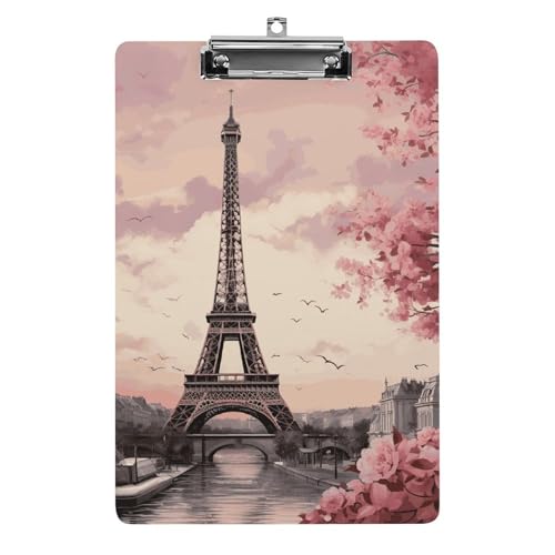 Porte-bloc en acrylique haut de gamme format lettre avec clip métallique robuste