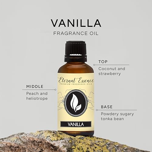 Image of Eternal Essence Oils Vanilla 30ml Premium Fragrance Oil - for Candle, Soap Making, Aromatherapy, Diffusers, Home Care, & Humidifiers