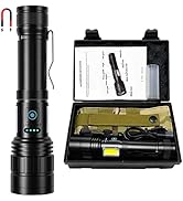 Rechargeable LED Flashlights High Lumen - BERCOL 120000 Lumens Super Brightest Flash Lights, High...