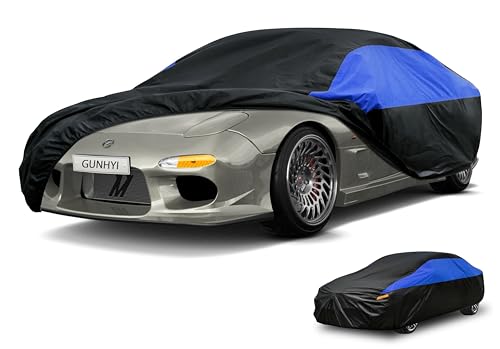 Image of GUNHYI Mazda Car Cover Custom Fit Mazda RX7 RX-7 Waterproof All Weather, Lightweight Full Car Cover Outdoor Sun UV Rain Dust Snow Wind Protection.