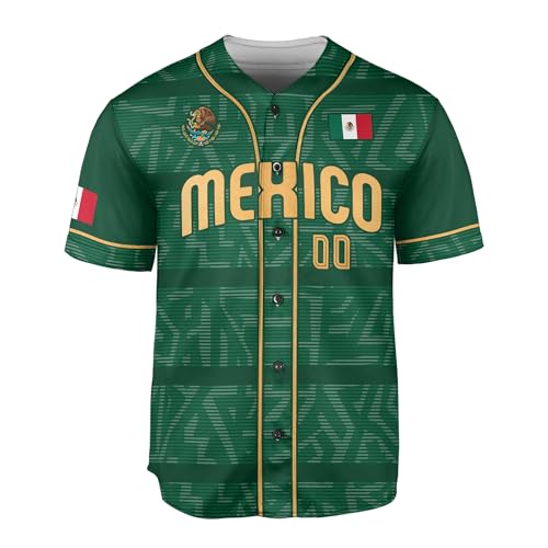 Custom Mexico Jerseys for Men, Custom Mexico Baseball Jersey Men, Mexico Jersey Men, Mexico Jersey Baseball miniatura 4