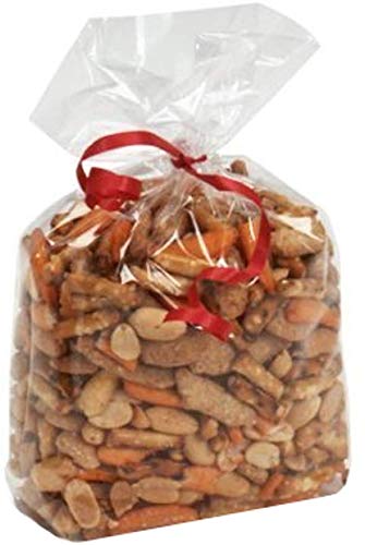 VASANA Lot de 100 sacs à friandises en cellophane transparent - 28 x 35,6 cm - Pour emballage cadeau, fête, mariage, échantillons de collation, pâtisserie, biscuits, bonbons