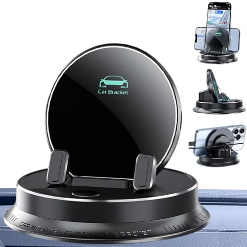 NAUXIU Deloyye Handy Halterung,biohofer Handyhalter,universal 360 Car Phone Holder,Multifunktionaler 360-grad-drehbare Handyhalterung Fürs Armaturenbrett Im Auto,Dashboard Handy Halter-A