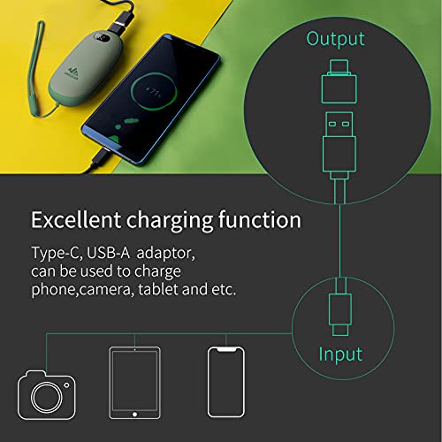 Unigear Oplaadbare handwarmer, 5200 mAh, herbruikbare elektrische handwarmer, powerbank, draagbaar, met vrije warmtestanden van 35-55 °C en digitaal scherm, warmte voor Raynauds outdoor wandelen - Image 7