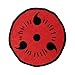 JUST FUNKY Naruto Shippuden Sharingan 48 Inch Round Fleece Throw Blanket