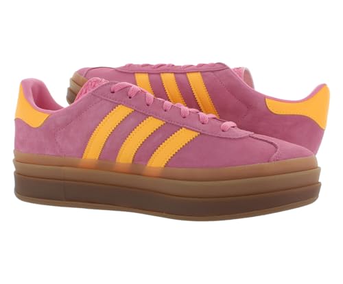 Image of adidas Gazelle Bold Suede Womens Shoes Size 10.5, Color: Bliss Pink /Spark /Bliss Pink