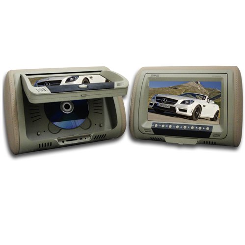 Absolute Dph-980Pkgc 9.5-Inch Headrest Pillow Monitor With Dvd Player Usb/Sd/Mmc Ready, Pair (Cream) #TOP3