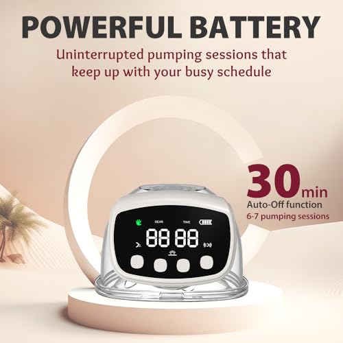 Image of HealthSense Breast Pump for Feeding Mothers | Handsfree Electric Breast Pump Automatic with 3 Modes 9 Frequency, Rechargable, Light Weight & BPA Free Cup, LCD Touch Panel with 1 Year Warranty - BP601