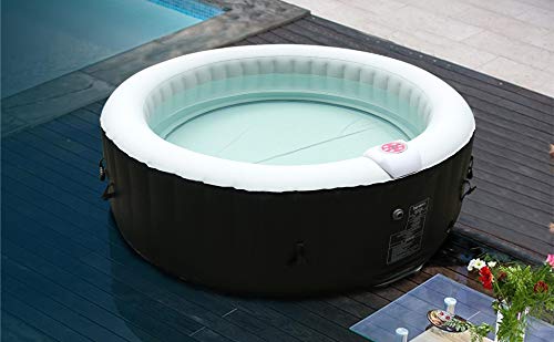 BeneoSpa Tragbarer aufblasbarer Whirlpool, für 4 Personen, 130 Massagedüsen, Schwarz-Weiss – Bild 4