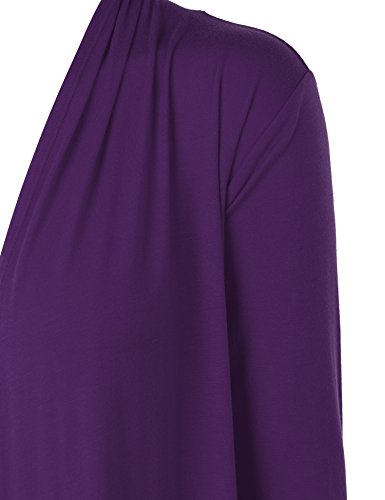Image of Made By Johnny Women's Open Front Cardigan Lightweight Soft Drape Long Sleeve Cardigan for Work Travel Casual
