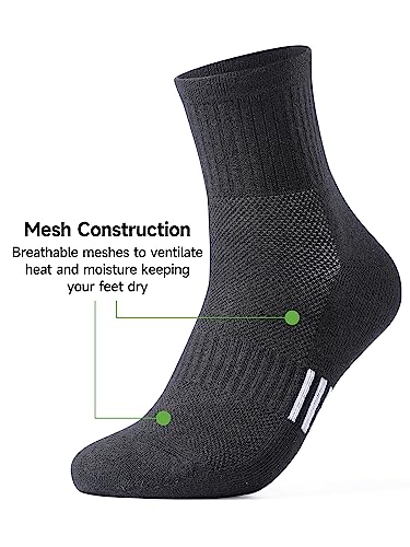 Women Athletic Cotton Socks Size 6-12 Anti Odor Super Soft for Running Hiking Casual2