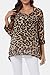 Rokou Women Chiffon Blouse Floral Batwing Sleeve Beach Cover Loose Tunic Shirt Tops Beige