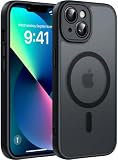 Natiiozie Coque pour iPhone 13, Protection de l'objectif améliorée, Noir
