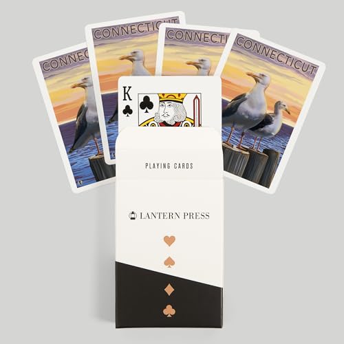 Lantern Press Connecticut, Naipes Póker 52 cartas miniatura 6
