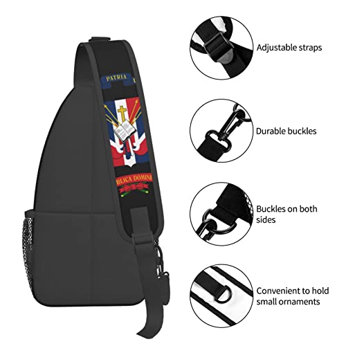 Mochila Sling Universal Negra para Senderismo y Uso Diario miniatura 6