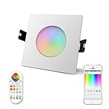 √Wi-Fi Control - Descargue la aplicación, conéctese a Wi-Fi 2.4G, puede controlar las lámparas o controlar la lámpara en un grupo.También puede obtener la temperatura de color regulable para satisfacer sus necesidades(2700~6500K). 16 millones de colores siempre te permiten divertirte en tu casa.Luz de cambio de tiempo.Al encender y apagar las luces, no solo puede apagar las luces en la cama, sino también obtener una mañana agradable.