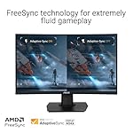 ASUS TUF Gaming 24” (23.6 inch viewable) Curved Monitor (VG24VQER) – FHD, 180Hz, 1ms, DCI-P3 90%, Extreme Low Motion Blur Sync, FreeSync, Shadow Boost, Eye Care, DisplayWidget Center, 3yr Warranty - Image 4
