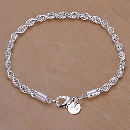 Greatangle-UK 925 Silber Twist-Armband Europäischer und amerikanischer Modeschmuck Funkelnd Cover