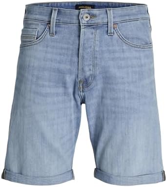 Jack & Jones Erkek JJICHRIS JJWOOD SHORTS GE 515 SN Şort, Blue Denim, XL - Görsel 1