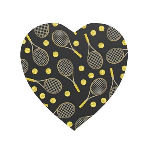 Divertidas raquetas de tenis y pelotas de tenis, calcomanías magnéticas fuertes, imanes redondos de impresión completa, para nevera, taquilla, oficina, cocina