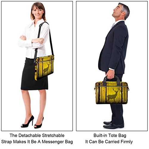 Funda para portátil 13.3 acolchada y protectora estilo bandolera de ciervo 4