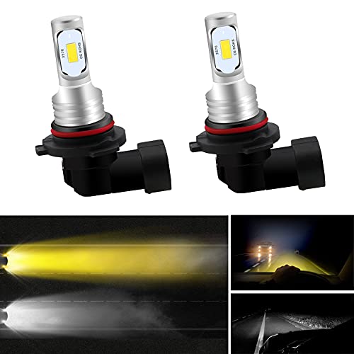 Dantoo Extremely Bright 9006 LED Fog Light Bulbs HB4 LED Bulbs 3000K 16 SMD Fog Light Lamp Replacement For DRL or Fog Lights Gold Yellow 2pcs
