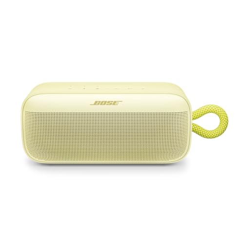 Image of Bose New SoundLink Plus Portable Bluetooth Speaker, Wireless Outdoor Speaker, Up to 20 Hours of Runtime, Water and Dust Resistant, Lemon Yellow - Limited Edition