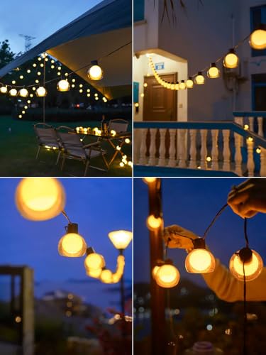 Image of fizzytech Bubble Ball LED String Lights, 20 LED 10 Meter Warm White Copper Wire Fairy Lights for Window, Wall, Garden, Diwali, Christmas, Wedding and Home Decoration