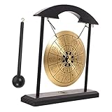 ERINGOGO 繊細な十二支デザインの合製ゴング装飾品 デスクトップ向けホームインテリア オフィスやリビングのテーブルトップ飾り 工芸仕上げの室内オーナメント