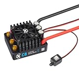 XC C8 Sensorless Brushless ESC for RC Car,3-6S Lipo,160A Continuous Current,6-9A、6.0/7.4V BEC,Applicable to 1/8、1/10 Trucks Monster Off Roads