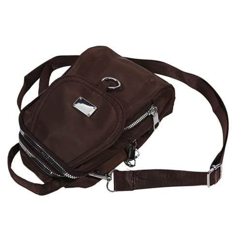 Small Crossbody Purse for Women, Nylon Crossbody Wallet Phone Bag Shoulder Strap Wallet Pouch, Mini Cell Phone Purse(Coffee)3