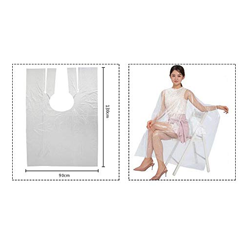100 Pcs Disposable Hair Salon Capes
