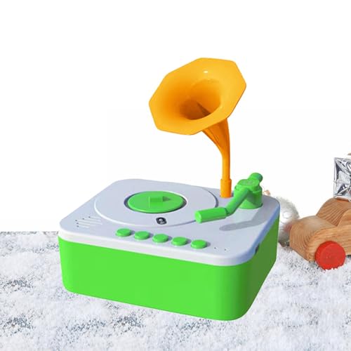 jopiuieo Kids Record Player - Story Teller Gramophone Speaker,Educational Toys Toddler Toys, Gramophone Record Player, Story Music Player for Boys Girls Ages over 3