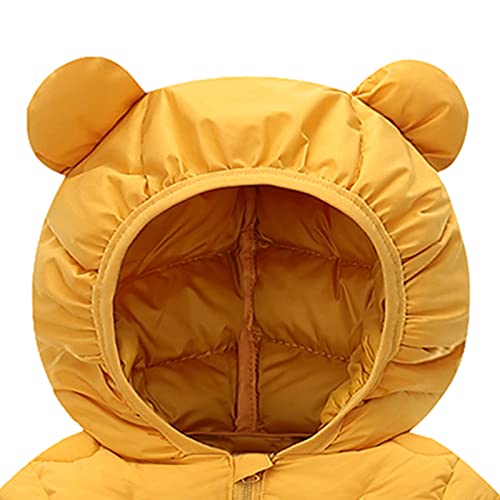 Gosuguu Winter Down Coats For Baby Boys Girls, Cute Ears Coats With Hoods Toddler Light Puffer Jacket Outwear #TOP4