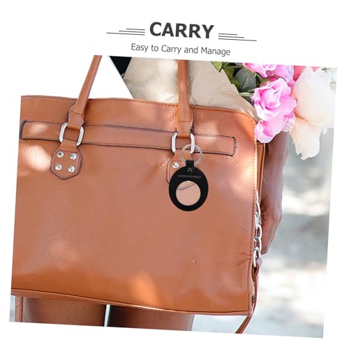 Keychain Coin Holder Compact Protective Sleeve for Commemorative Coins Durable PU Keychain Accessory with Craftsmanship for Keys Coins3