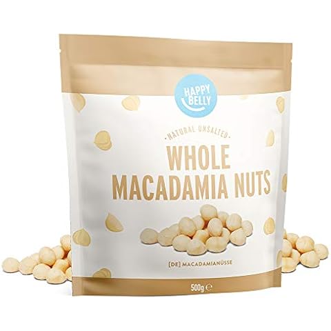 Amazon Brand - Happy Belly Whole Macadamia Nuts, 500g Cover